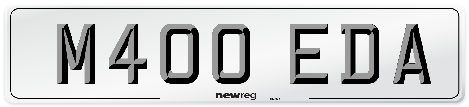 M400 EDA Number Plate from New Reg